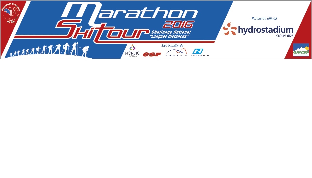 MARATHON SKI TOUR 2016 - CLASSEMENT GENERAL FINAL
